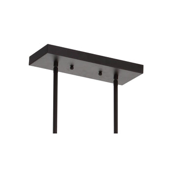 Anna 38.5" Linear Metal/Glass LED Pendant - JONATHAN Y